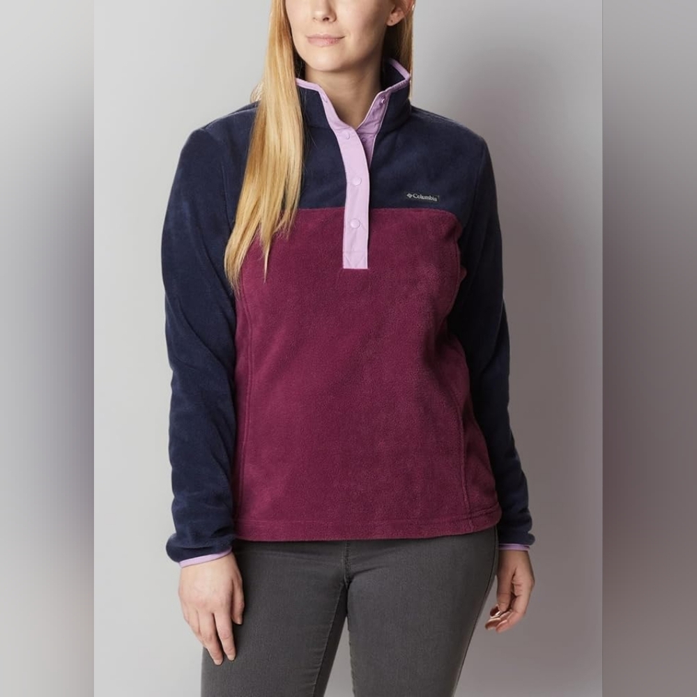 Columbia Women's Benton Springs Pull Demi Bouton-Pression Fleece Pullover